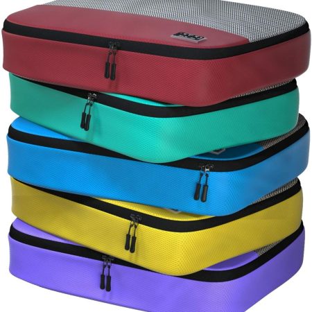 Large Packing Cubes for Travel - 5pc Packing Cubes for Suitcases - Lightweight Luggage Organizer Bags